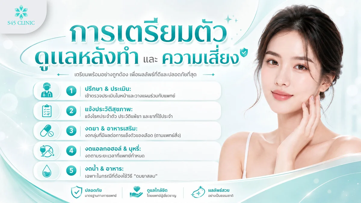 การเตรียมตัวและดูแลหลังทำ Endoscopic Brow Lift