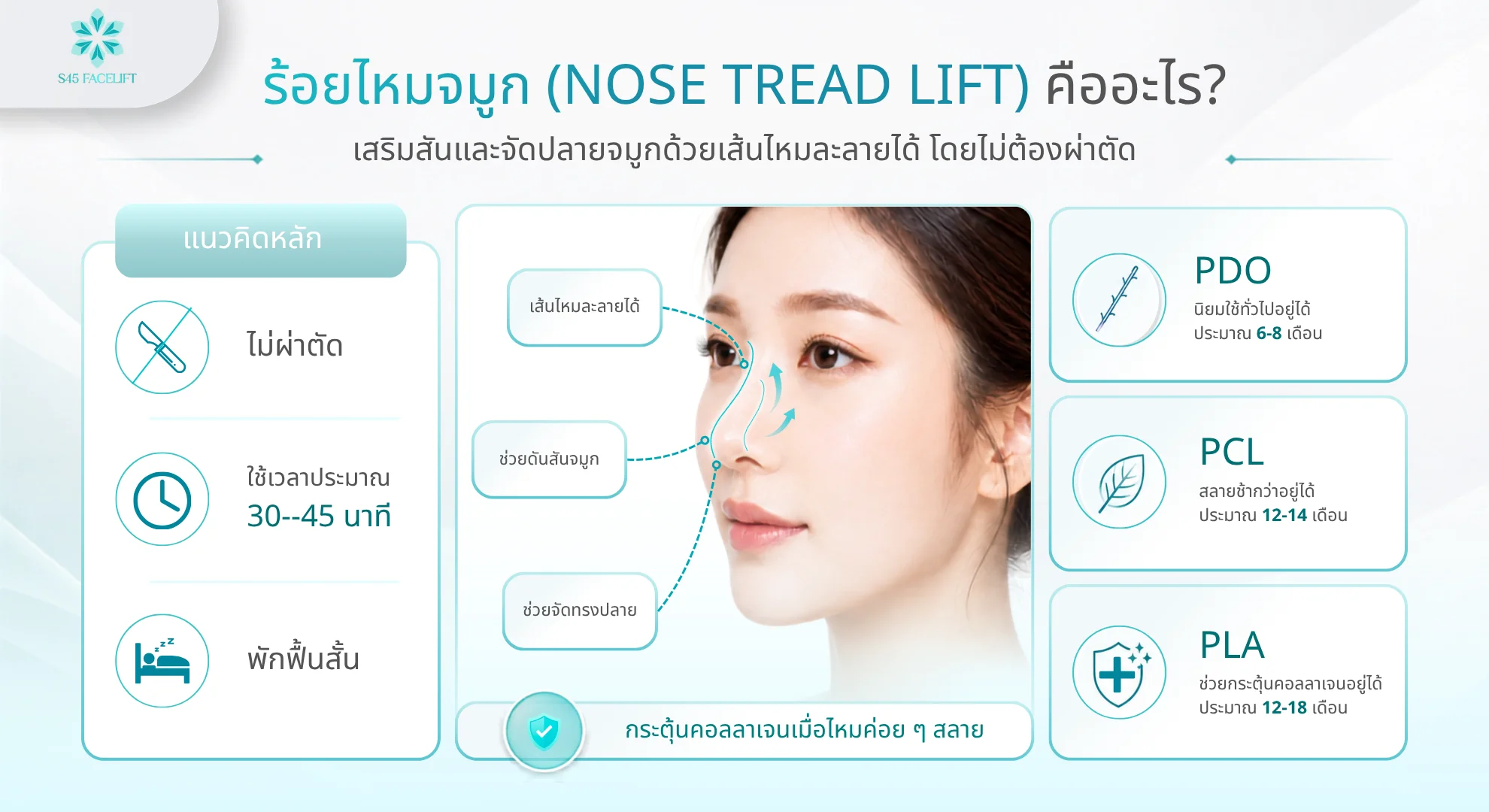 ร้อยไหมจมูก ภาพรวม