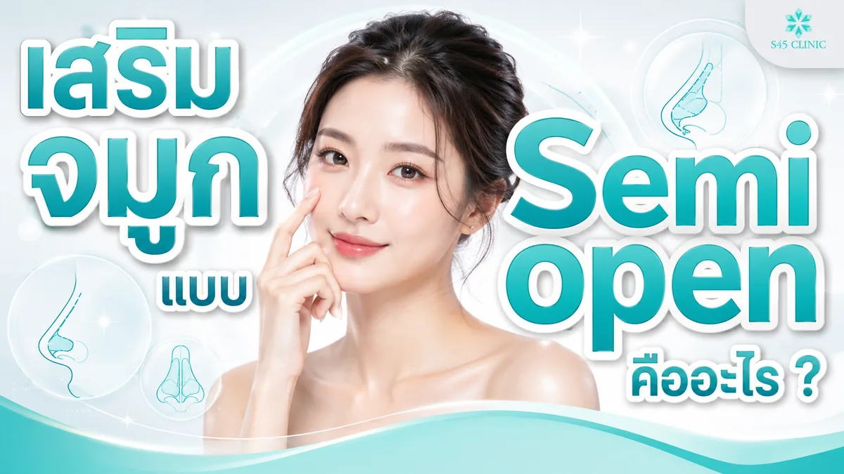 เสริมจมูกแบบ Semi open คืออะไร