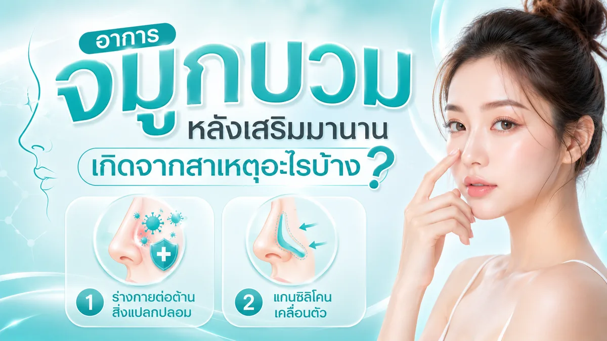 สาเหตุที่ทำให้จมูกบวมหลังเสริมมานาน