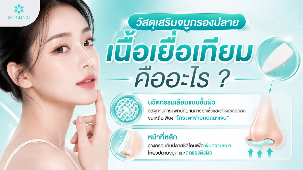 วัสดุเสริมจมูกรองปลายเนื้อเยื่อเทียม คืออะไร นวัตกรรมเลียนแบบชั้นผิวและหน้าที่หลัก