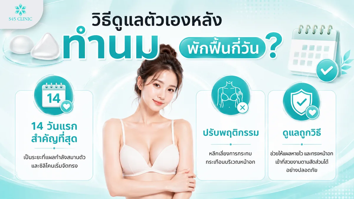 วิธีดูแลตัวเองหลังทำนม 14 วันแรกสำคัญที่สุด ปรับพฤติกรรม และดูแลถูกวิธี