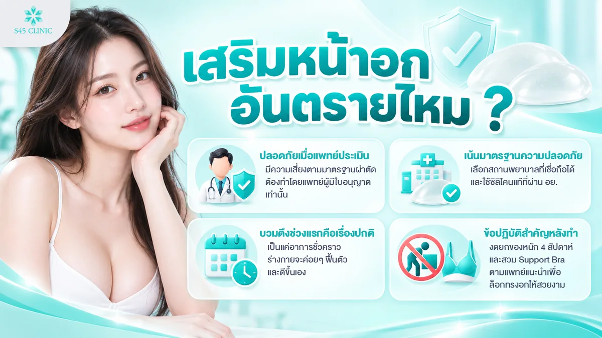 เสริมหน้าอก อันตรายไหม ความปลอดภัยและมาตรฐานการผ่าตัดในปัจจุบัน