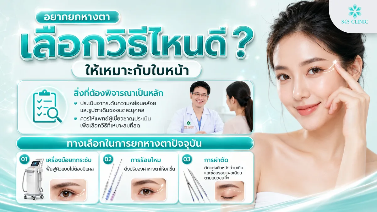 อยากยกหางตา เลือกวิธีไหนดีให้เหมาะกับใบหน้า